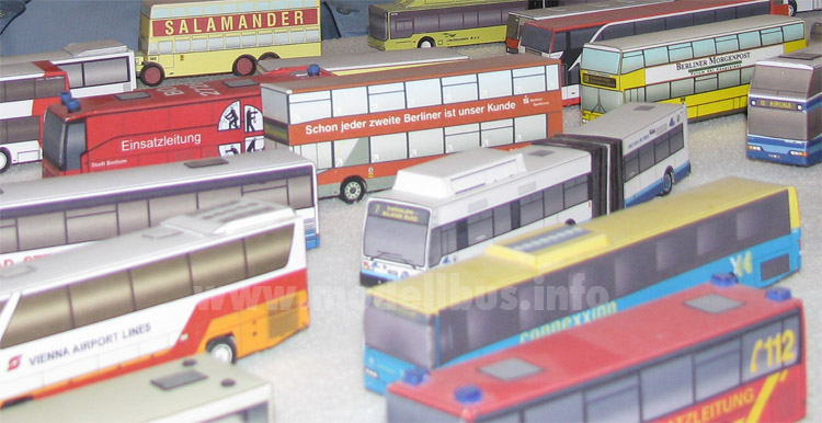 Modelbusse aus Papier von EAB modellbus info