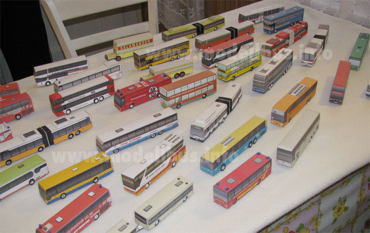 Modellbusse aus Papier von EAB modellbus info