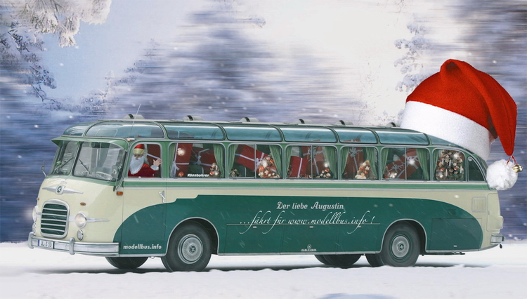 modellbus info wünscht frohe Weihnachten!