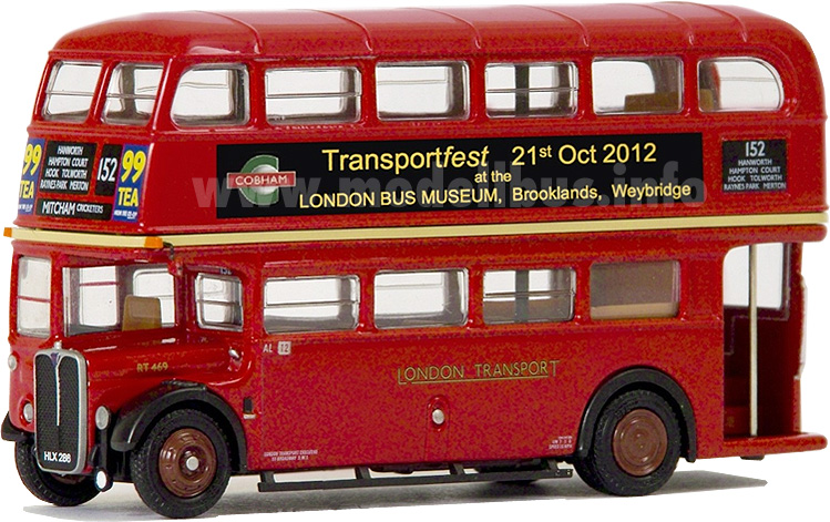 AEC RT London Bus Museum modellbus info