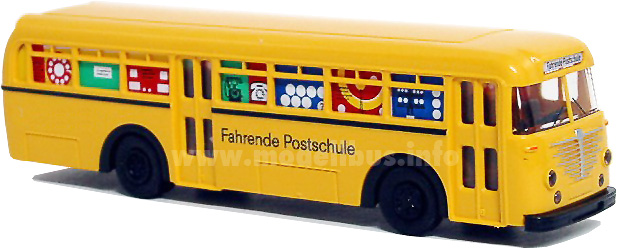 Büssing 6500 T Überlandbus Postschule modellbus info