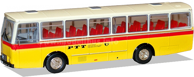 Die-Cast Saurer 3DUK Bus PTT Schuco 452607100 Ma/ßstab 1:87