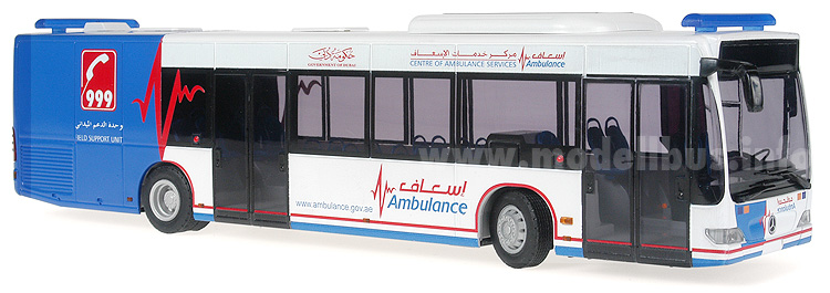 Mercedes-Benz Citaro Dubai Ambulance 1/43 modellbus.info