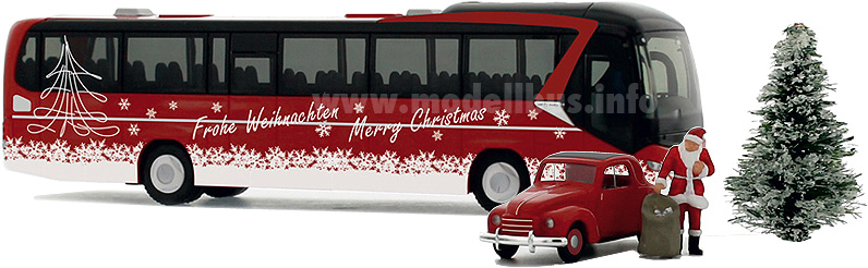 Neoplan Jetliner Weihnachtsbus Rietze modellbus.info