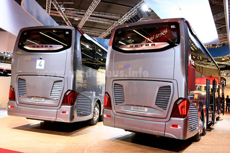 Setra TopClass 500 Heckansicht Kortrijk 2013 modellbus.info