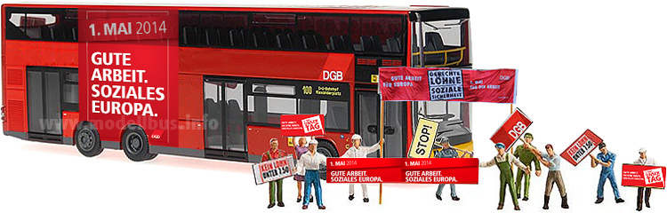 1. Mai 2014 mit dem Bus zur Demonstration - modellbus.info
