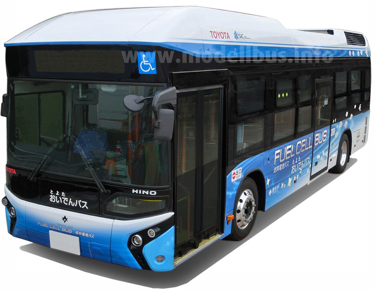 Toyota Brennstoffzellen-Linienbus - modellbus.info