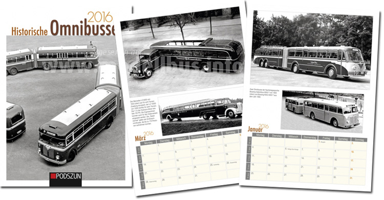 Podszun Kalender Historische Omnibusse - modellbus.info