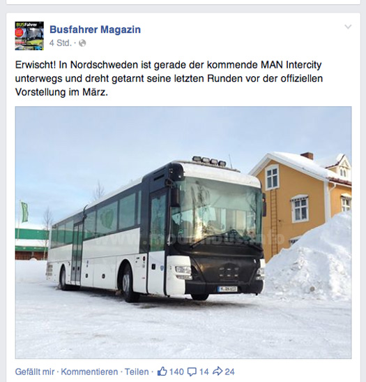 MAN Intercity BUSFahrer Erlkönig - modellbus.info