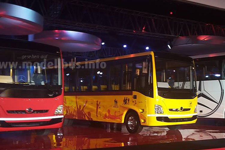 Daimles BharatBenz-Busse in Indien - modellbus.info