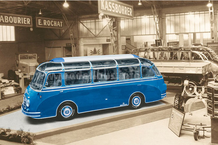 Setra S 6 Genf 1955 - modellbus.info