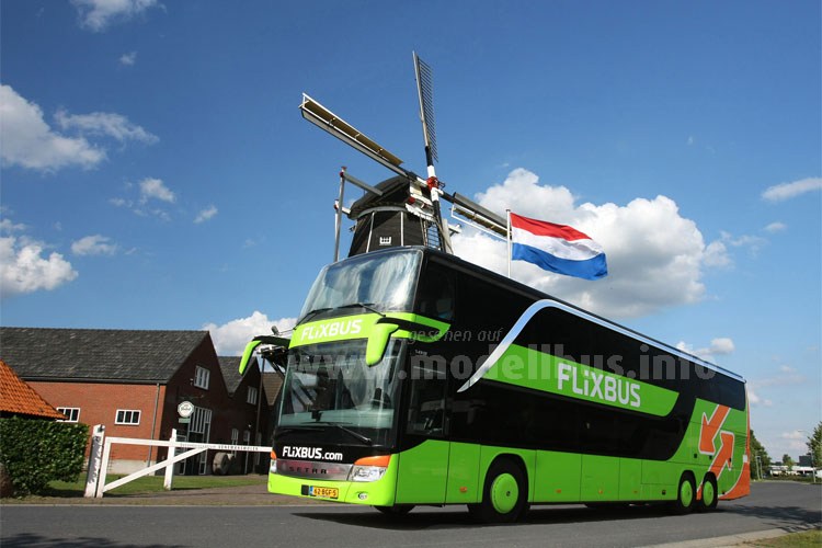 FlixBus Niederlande Windmühle Winterswijk - modellbus.info