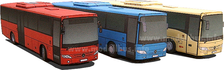 MB Integro, Intouro und Tourismo Bastelbogen - modellbus.info