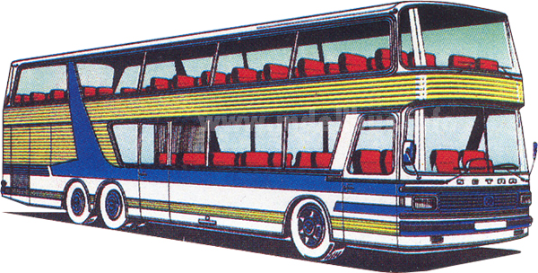 Setra Entwurfsskizze Doppeldecker modellbus.info
